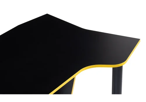 Компьютерный стол Алид черный / желтый 474252 Woodville столешница чёрная из лдсп фото 5