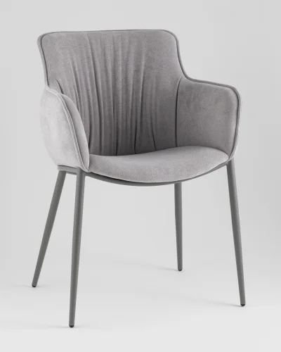 Стул Твигги шенилл серый, каркас серый УТ000041930 Stool Group, /, ножки//, размеры - *****