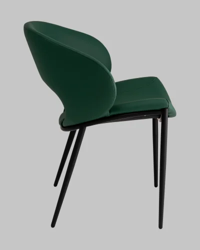 Стул Вивьен экокожа зеленый УТ000040867 Stool Group, зелёный/экокожа, ножки/металл/чёрный, размеры - *780**** фото 3