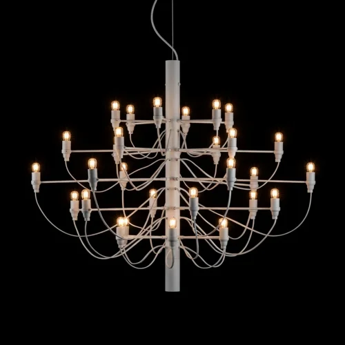 Люстра подвесная Gino 10196/800 White LOFT IT без плафона на 30 ламп, основание белое в стиле современный фото 4