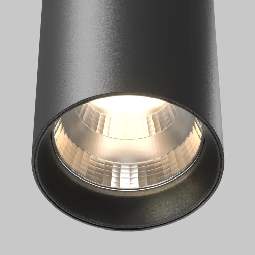 Светильник подвесной LED Vol P100PL-20W3K-B Maytoni чёрный на 1 лампу, основание чёрное в стиле современный хай-тек трубочки фото 2
