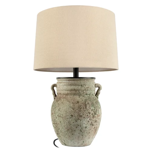 Настольная лампа Эве / Ewer 10516T LOFT IT белая на 1 лампу, основание коричневое керамика в стиле классический фото 4 Настольная лампа Эве / Ewer 10516T LOFT IT белая на 1 лампу, основание коричневое керамика в стиле классический фото 4