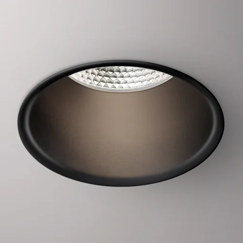 Светильник точечный LED с переключателем цветовой температуры Lang 358911 Novotech чёрный 1 лампа, основание чёрное в стиле современный хай-тек  фото 3