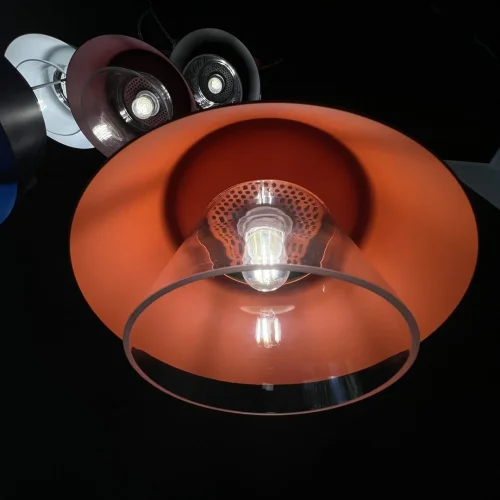 Светильник подвесной SOTA Оранж 178020-26 ImperiumLoft оранжевый 1 лампа, основание чёрное в стиле современный  фото 23