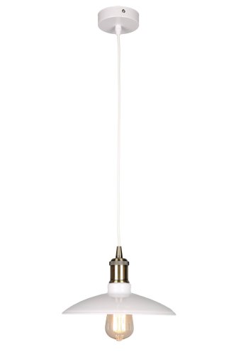 Светильник подвесной лофт Fabrizia OML-90816-01 Omnilux белый 1 лампа, основание белое в стиле лофт 