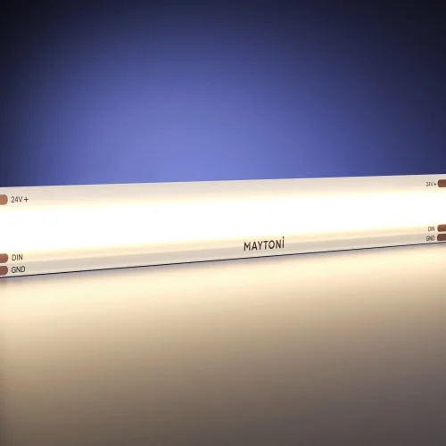 Светодиодная лента 24В COB 12Вт/м 3000K 5м IP 20 201254 Maytoni цвет LED тёплый белый 3000K, световой поток 720Lm фото 3