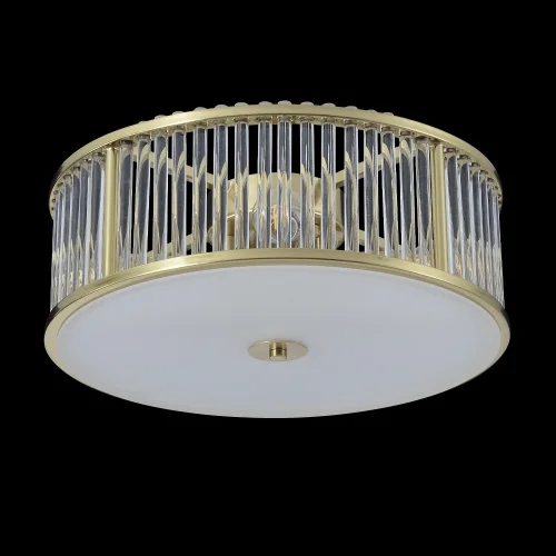 Светильник потолочный AVENUE PL4 BRASS Crystal Lux прозрачный на 4 лампы, основание латунь в стиле классический современный фото 2