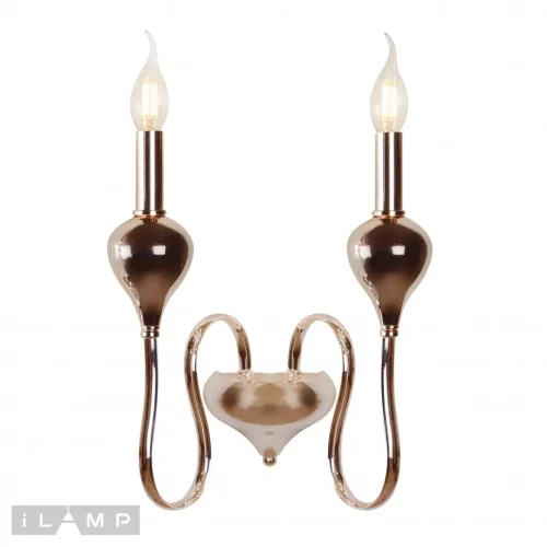 Бра Lady 88003-2 GD iLamp без плафона на 2 лампы, основание золотое в стиле американский современный 