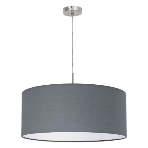 Светильник подвесной PASTERI 31577 Eglo серый 1 лампа, основание серое никель в стиле современный 