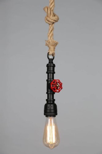 Светильник подвесной лофт Chiara OML-90506-01 Omnilux без плафона 1 лампа, основание чёрное в стиле лофт  фото 2