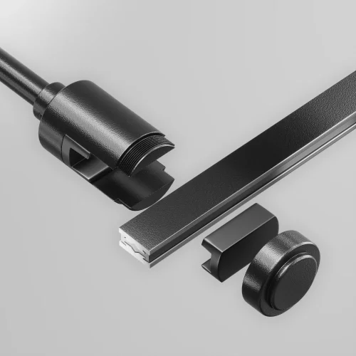 Крепление настенное Wall одинарное удлиненное Magnetic trаck system Flarity TRA155CW-SL1-B Maytoni чёрный в стиле для светильников серии Magnetic trаck system Flarity flarity магнитная фото 4