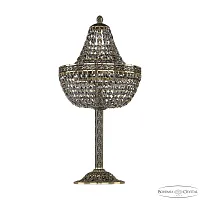 Настольная лампа 19051L6/H/25IV GB R731 Bohemia Ivele Crystal чёрная 3 лампы, основание золотое металл в стиле классика sp