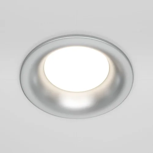 Светильник точечный Slim DL027-2-01-S Maytoni серебряный 1 лампа, основание серебряное в стиле современный  фото 4