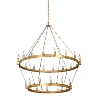 Люстра подвесная V1837-8/18+12 Vitaluce без плафона на 30 ламп, основание золотое в стиле современный классический 