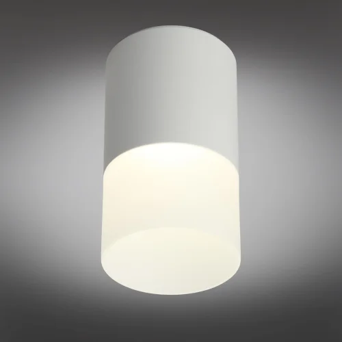 Светильник накладной LED Ercolano OML-100009-05 Omnilux белый 1 лампа, основание белое в стиле хай-тек круглый фото 2
