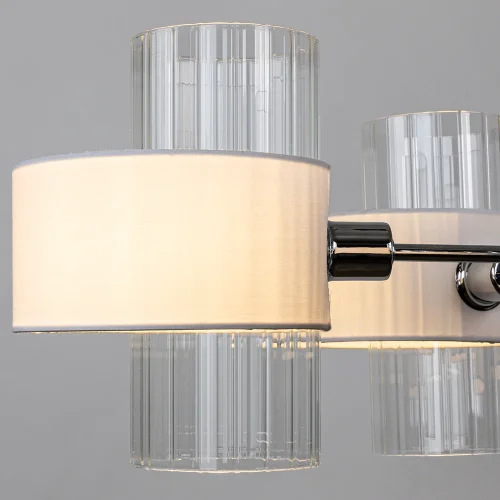 Люстра подвесная Fantasia A4076LM-5CC Arte Lamp белая на 5 ламп, основание хром в стиле современный  фото 3