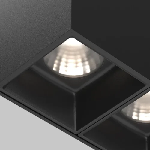 Светильник накладной Alfa LED C065CL-02-L12W4K-B Maytoni  2 лампы, основание чёрное в стиле современный хай-тек  фото 2