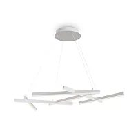Люстра подвесная LED Line MOD016PL-L80WK Maytoni белая на 1 лампа, основание белое в стиле хай-тек модерн 