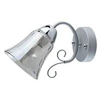Бра Моника 372024701 DeMarkt серый прозрачный 1 лампа, основание хром в стиле классический 