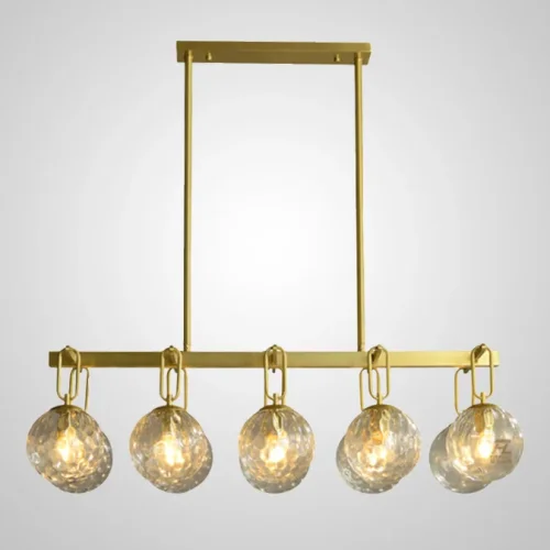 Светильник подвесной ABIGAIL LONG Black Blue 203494-23 ImperiumLoft чёрный на 3 лампы, основание коричневое в стиле современный фото 8