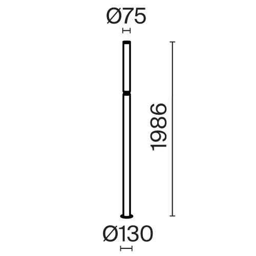Парковый светильник LED Lit O593FL-L20GF3K Maytoni уличный IP65 графит на 1 лампу, плафон белый в стиле современный хай-тек LED фото 9