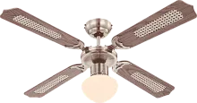 Вентилятор потолочный 0309 Globo в стиле кантри, цвет основания / лопастей античный бронза коричневый