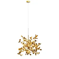Люстра подвесная Spark 10101 Gold LOFT IT золотая на 3 лампы, основание золотое в стиле флористика модерн арт-деко ветви