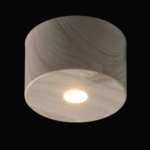 Светильник накладной Иланг 712010701 DeMarkt белый 1 лампа, основание белое в стиле хай-тек круглый фото 2