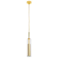 Светильник подвесной Cilino 756012 Lightstar золотой 1 лампа, основание золотое в стиле современный трубочки