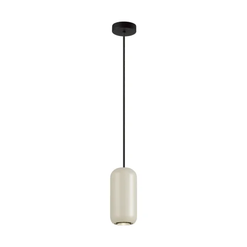 Светильник подвесной Cocoon 5060/1G Odeon Light бежевый 1 лампа, основание чёрное в стиле современный трубочки фото 4