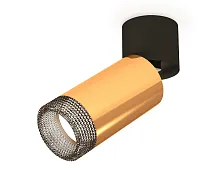 Светильник накладной Techno Spot XM XM6327041 Ambrella light золотой жёлтый 1 лампа, основание чёрное в стиле хай-тек модерн круглый