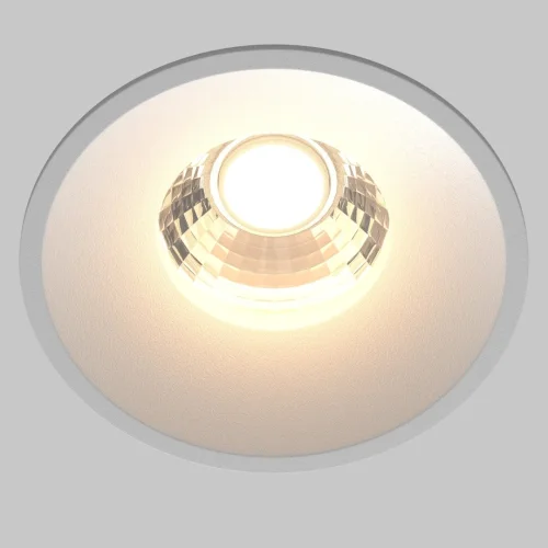 Светильник точечный LED Round DL058-12W3K-W Maytoni белый 1 лампа, основание белое в стиле современный  фото 5