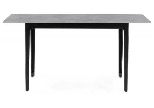 Деревянный стол Айленд 110(155)х68х76 бетон чикаго светло-серый / черный 584299 Woodville столешница бетон из лдсп фото 2