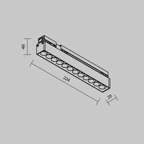 Трековый светильник LED уличный Exility IP O-TR02-2-S-12WB3K Maytoni чёрный для шинопроводов серии Exility IP чёрный фото 11