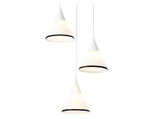 Светильник подвесной TR3167 Ambrella light белый 3 лампы, основание белое в стиле классический каскад