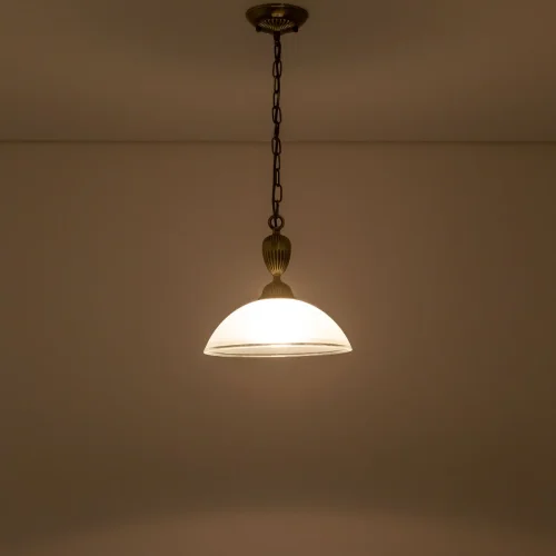 Светильник подвесной Латур CL413211 Citilux белый 1 лампа, основание бронзовое в стиле классический  фото 8