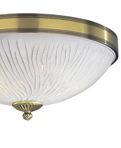 Люстра потолочная  PL 5650/3 Reccagni Angelo белая на 2 лампы, основание античное бронза в стиле классический  фото 2