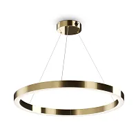 Светильник подвесной LED Saturno MOD415PL-L60BS4K Maytoni латунь на 1 лампу, основание латунь в стиле современный хай-тек кольца