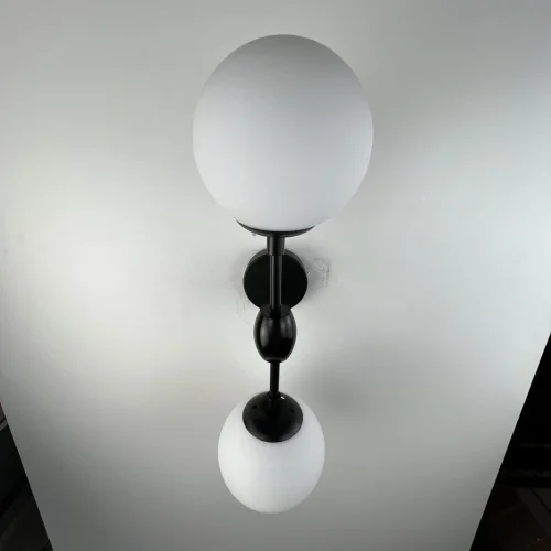 Бра Modo 84941-22 ImperiumLoft белый на 2 лампы, основание чёрное в стиле современный арт-деко  фото 6
