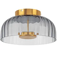 Светильник потолочный LED Celesta 809061 Lightstar серый 1 лампа, основание золотое в стиле арт-деко 