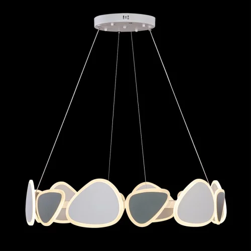 Светильник подвесной LED с пультом Kumiko 5611/99L Lumion белый серый на 1 лампу, основание белое в стиле современный с пультом фото 4