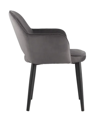 Стул Венера NEW, велюр серый УТ000031297 Stool Group, серый/велюр, ножки/металл/чёрный, размеры - ****585*645 фото 2
