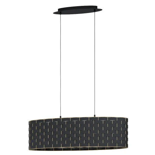 Светильник подвесной Marasales 99613 Eglo чёрный 2 лампы, основание чёрное в стиле современный 
