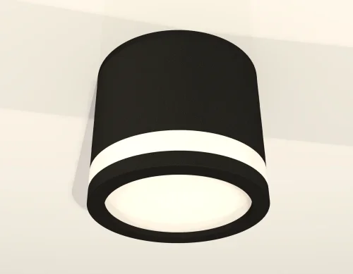 Светильник накладной XS8111003 Ambrella light чёрный 1 лампа, основание чёрное в стиле хай-тек круглый фото 3