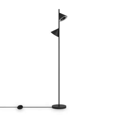 Торшер LED Etro FR6141FL-L14B Freya чёрный на 1 лампу, основание чёрное в стиле современный хай-тек фото 2