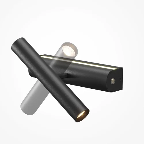 Бра с выключателем LED MOD442WL-L8B3K1 Paradox Maytoni чёрный на 1 лампу, основание чёрное в стиле минимализм современный для чтения фото 5 Бра с выключателем LED MOD442WL-L8B3K1 Paradox Maytoni чёрный на 1 лампу, основание чёрное в стиле минимализм современный для чтения фото 5