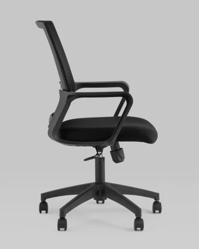 Кресло офисное TopChairs Simplex черный УТ000037112 Stool Group, чёрный/ткань, ножки/металл/чёрный, размеры - 520*1020***580*550 фото 3