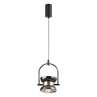 Светильник подвесной LED Calhoun LSP-7139 Lussole чёрный 1 лампа, основание чёрное в стиле лофт современный 