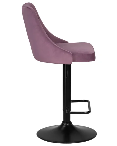 Стул барный набор 2 шт. SET-2 5021_BlackBase-LM JOSEPH BLACK, цвет сиденья пудрово-сиреневый велюр (MJ9-52), цвет основания черный Dobrin, /велюр, ножки/металл/чёрный, размеры - 890*1100***480*540 фото 3 Стул барный набор 2 шт. SET-2 5021_BlackBase-LM JOSEPH BLACK, цвет сиденья пудрово-сиреневый велюр (MJ9-52), цвет основания черный Dobrin, /велюр, ножки/металл/чёрный, размеры - 890*1100***480*540 фото 3