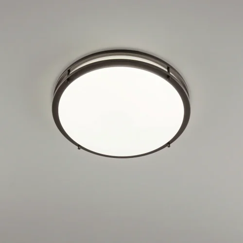 Люстра потолочная LED Бостон CL709505N Citilux белая на 1 лампа, основание венге коричневое в стиле современный  фото 6